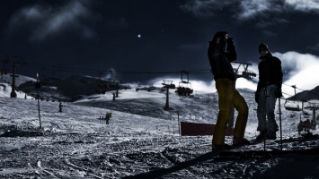 Live the experience of night skiing at Pertouli Ski Center